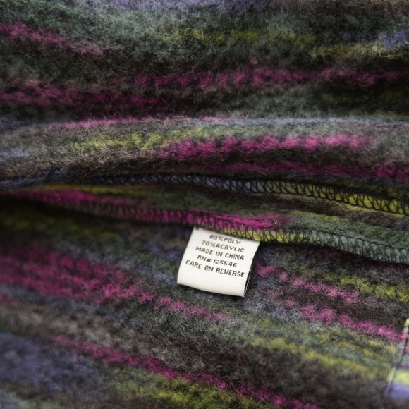 Vintage Habitat Jacket Striped Boho Artsy Cottagecore Grannycore - Picture 5 of 9